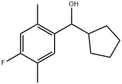 α-Cyclopentyl-4-fluoro-2,5-dimethylbenzenemethanol Structure