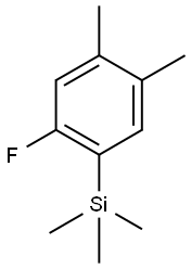 (2-fluoro-4,5-dimethylphenyl)trimethylsilane Structure