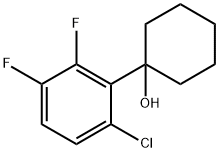 1-(6-chloro-2,3-difluorophenyl)cyclohexanol Structure