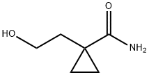 1-(2-Hydroxy-ethyl)-cyclopropanecarboxylic acid amide Structure