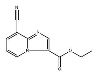 ethyl 8-cyanoimidazo[1,2-a]pyridine-3-carboxylate 구조식 이미지