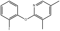 2-(2-Iodophenoxy)-3,5-dimethylpyridine Structure