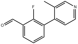 2-fluoro-3-(3-methylpyridin-4-yl)benzaldehyde Structure