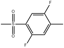 1,4-Difluoro-2-methyl-5-(methylsulfonyl)benzene Structure