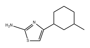 2-Thiazolamine, 4-(3-methylcyclohexyl)- Structure