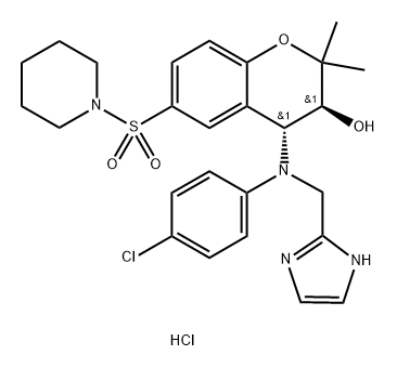 BMS-199264 HYDROCHLORIDE 구조식 이미지