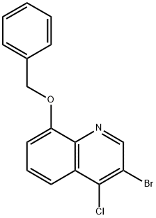 8-(Benzyloxy)-3-bromo-4-chloroquinoline Structure