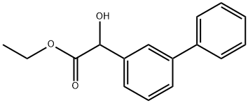 Ethyl α-hydroxy[1,1'-biphenyl]-3-acetate Structure