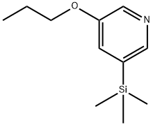 3-Propoxy-5-(trimethylsilyl)pyridine Structure