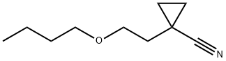 1-(2-butoxyethyl)cyclopropane-1-carbonitrile 구조식 이미지