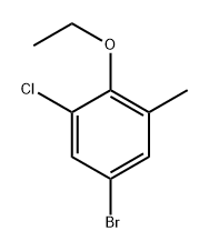 5-Bromo-1-chloro-2-ethoxy-3-methylbenzene Structure