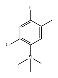 (2-chloro-4-fluoro-5-methylphenyl)trimethylsilane Structure