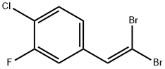 1-chloro-4-(2,2-dibromovinyl)-2-fluorobenzene Structure