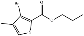 Propyl 3-bromo-4-methyl-2-thiophenecarboxylate Structure