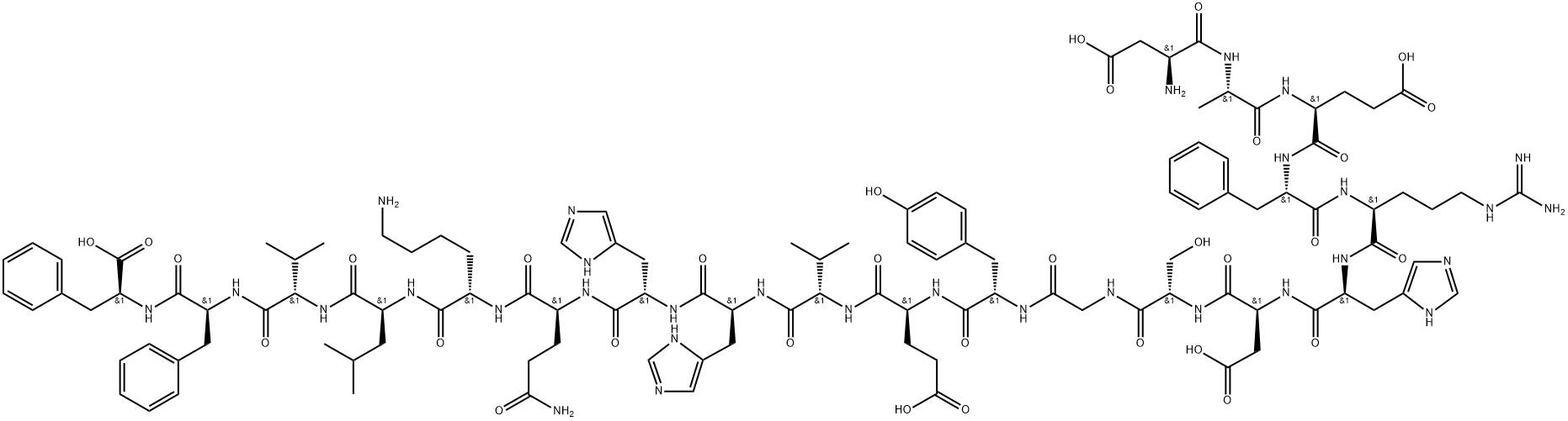 β-Amyloid (1-20) Structure