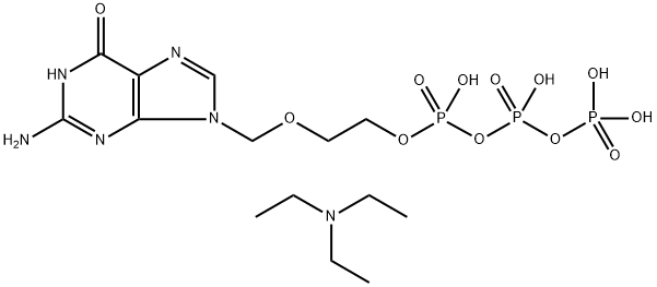 Acyclovir triphosphate (triethylammonium salt form) Structure
