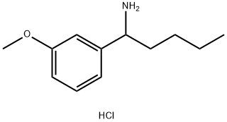 1-(3-methoxyphenyl)pentan-1-amine hydrochloride Structure