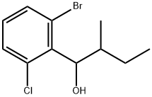 2-Bromo-6-chloro-α-(1-methylpropyl)benzenemethanol Structure