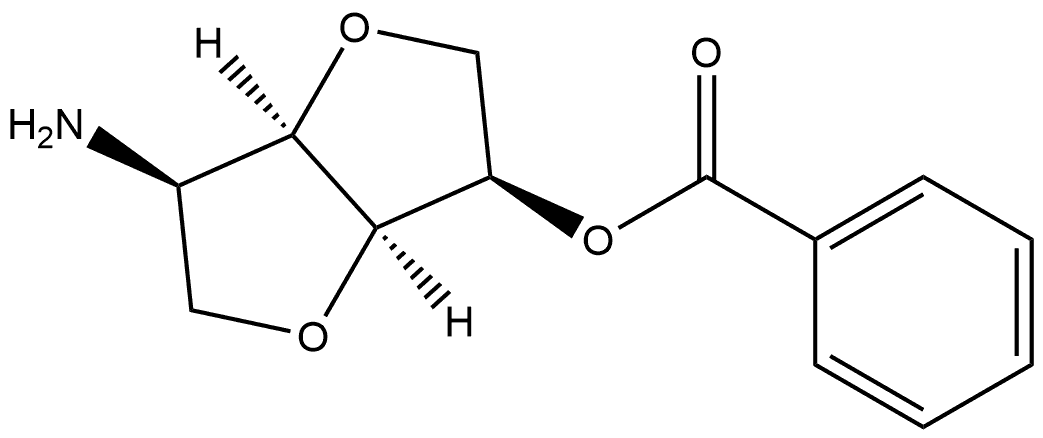 D-Mannitol, 2-amino-1,4:3,6-dianhydro-2-deoxy-, 5-benzoate Structure