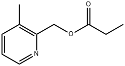 2-Pyridinemethanol, 3-methyl-, 2-propanoate Structure