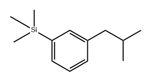 (3-isobutylphenyl)trimethylsilane Structure