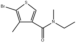 5-Bromo-N-ethyl-N,4-dimethyl-3-thiophenecarboxamide Structure