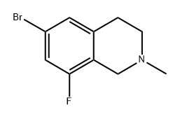 6-bromo-8-fluoro-2-methyl-1,2,3,4-tetrahydroisoquinoline Structure