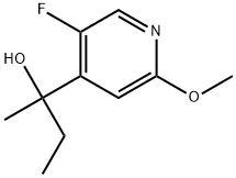 α-Ethyl-5-fluoro-2-methoxy-α-methyl-4-pyridinemethanol Structure