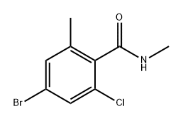 4-bromo-2-chloro-N,6-dimethylbenzamide Structure