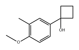 1-(4-methoxy-3-methylphenyl)cyclobutanol Structure