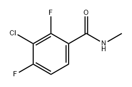 3-Chloro-2,4-difluoro-N-methylbenzamide 구조식 이미지