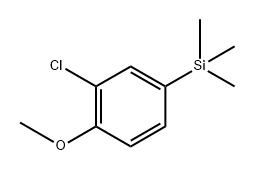 (3-chloro-4-methoxyphenyl)trimethylsilane Structure