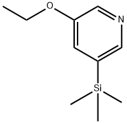 3-Ethoxy-5-(trimethylsilyl)pyridine Structure