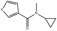 N-Cyclopropyl-N-methyl-3-thiophenecarboxamide Structure