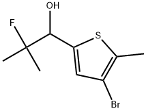 4-Bromo-α-(1-fluoro-1-methylethyl)-5-methyl-2-thiophenemethanol Structure