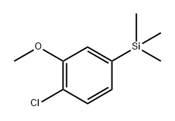 (4-chloro-3-methoxyphenyl)trimethylsilane 구조식 이미지