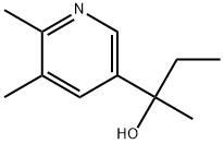 α-Ethyl-α,5,6-trimethyl-3-pyridinemethanol Structure