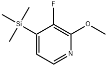 3-fluoro-2-methoxy-4-(trimethylsilyl)pyridine Structure