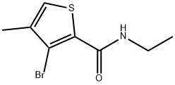 3-Bromo-N-ethyl-4-methyl-2-thiophenecarboxamide Structure