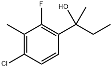 2-(4-chloro-2-fluoro-3-methylphenyl)butan-2-ol Structure