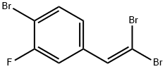 1-bromo-4-(2,2-dibromovinyl)-2-fluorobenzene Structure