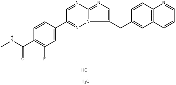 Capmatinib hydrochloride 구조식 이미지