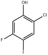 2-chloro-5-fluoro-4-iodophenol Structure