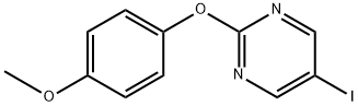 5-iodo-2-(4-methoxyphenoxy)pyrimidine Structure