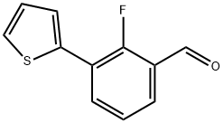 2-fluoro-3-(thiophen-2-yl)benzaldehyde Structure