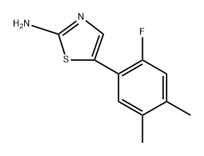 5-(2-Fluoro-4,5-dimethylphenyl)thiazol-2-amine Structure