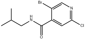 5-bromo-2-chloro-N-isobutylisonicotinamide Structure