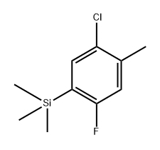 (5-chloro-2-fluoro-4-methylphenyl)trimethylsilane Structure