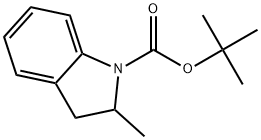 1,1-Dimethylethyl 2,3-dihydro-2-methyl-1H-indole-1-carboxylate Structure