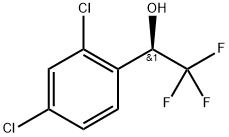 Benzenemethanol, 2,4-dichloro-α-(trifluoromethyl)-, (αR)- 구조식 이미지